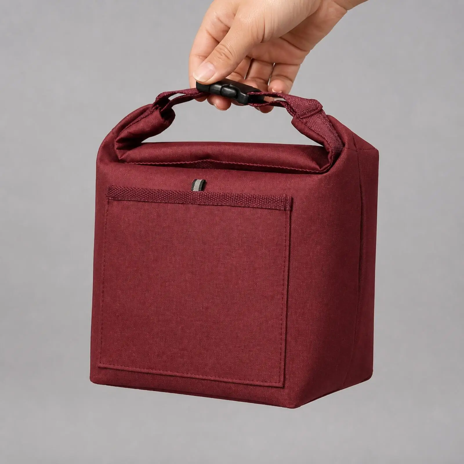 Reinforced Stitched Square Insulated Lunch Bag Thermal Insulated Lunch Bag with