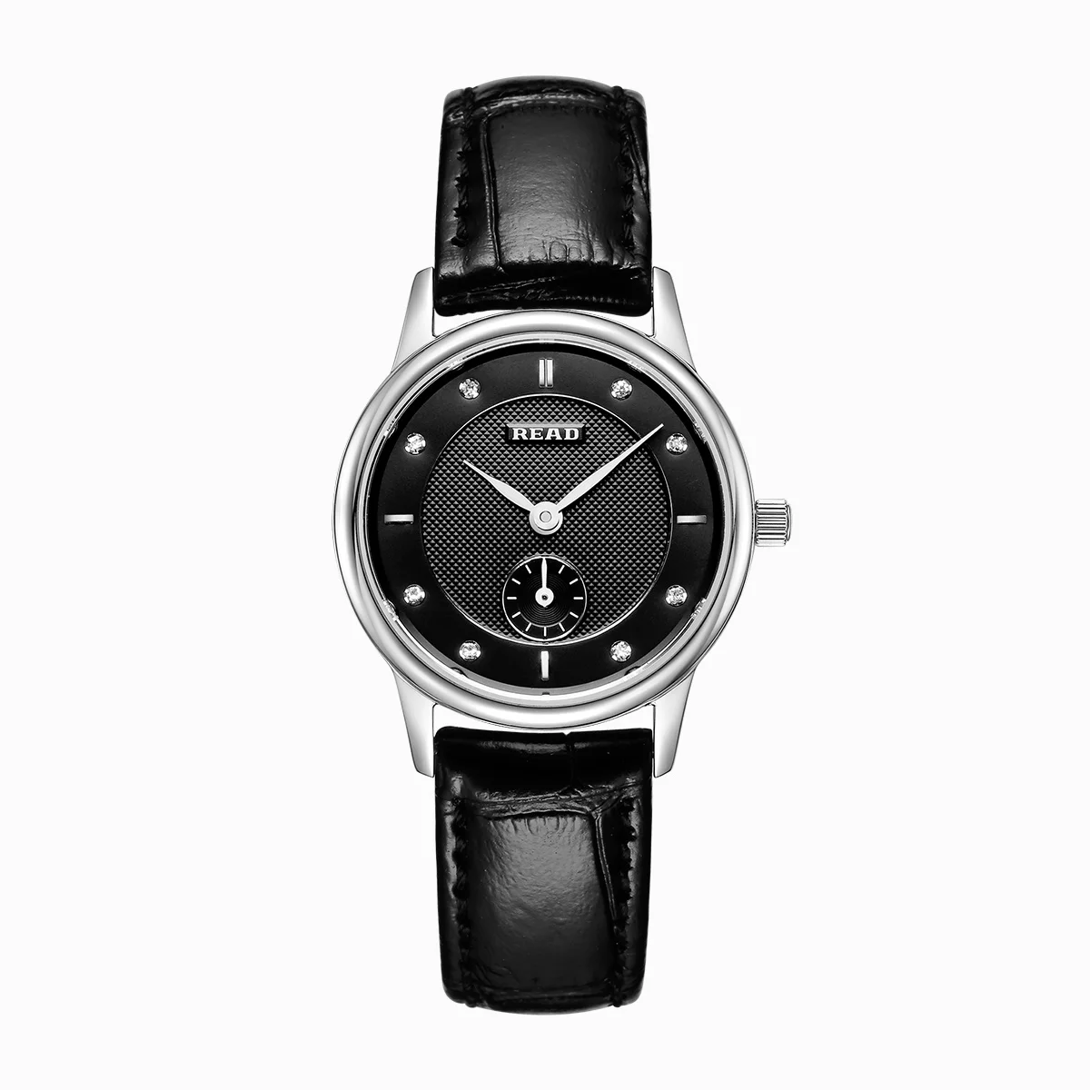 READ Ladies Analog Watch | Decor Black Dial | Classic Leather Band | 30M Water Resistant Slim Daily Women Watch