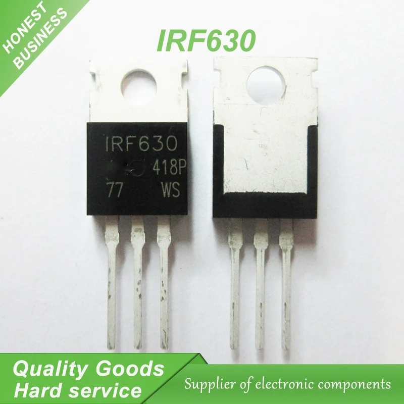 10 Stück IRF630 MOSFET N-Ch 200 Volt 10 Amp TO-220 neues Original