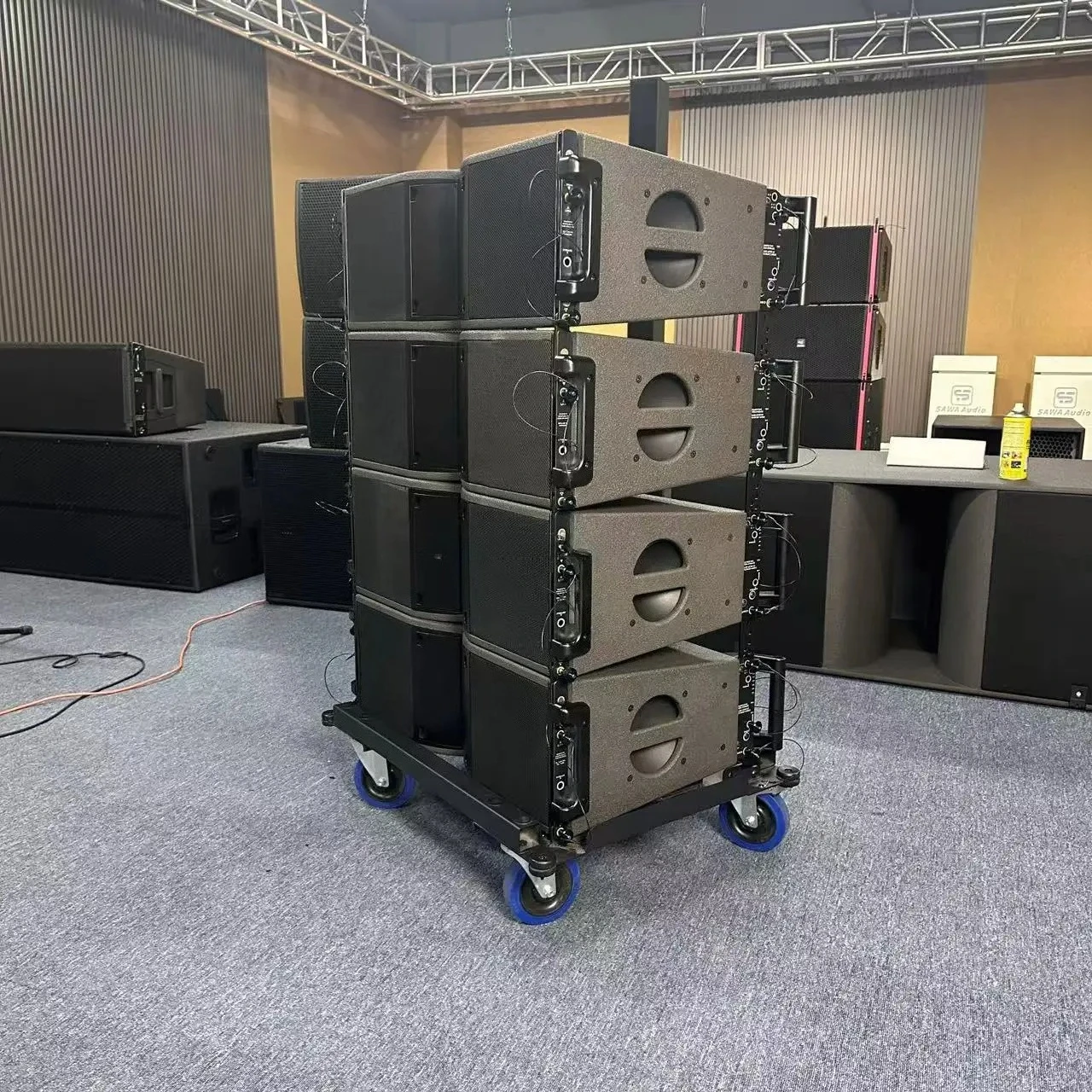 K10 Dual 10 Inch Powered Passive Line Array Speakers Professional Audio Active Sound System Outdoor Speakers For Stage