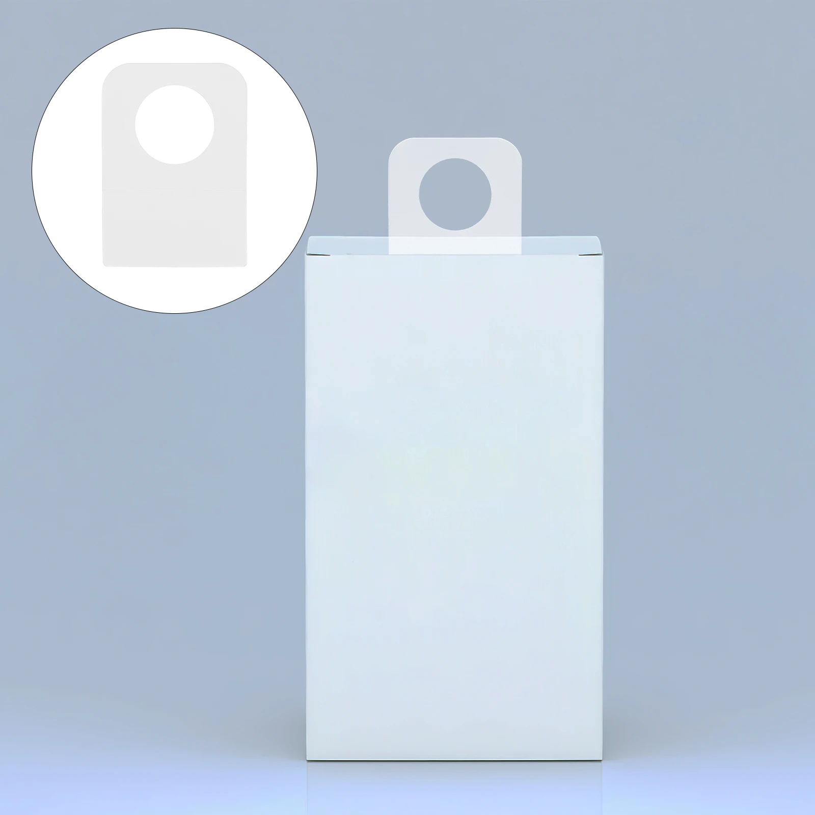 

500pcs Round Hole Hanging Tags Clear Self Adhesive Pvc Stickers For Retail Clothing Merchandise Display Strong Adhesion