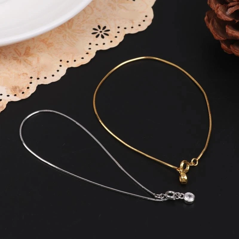 من المألوف والحد الأدنى فقاعة الأفعى العظام سلسلة دائرية الزركون قلادة سوار للنساء مجوهرات الحفلات هدية