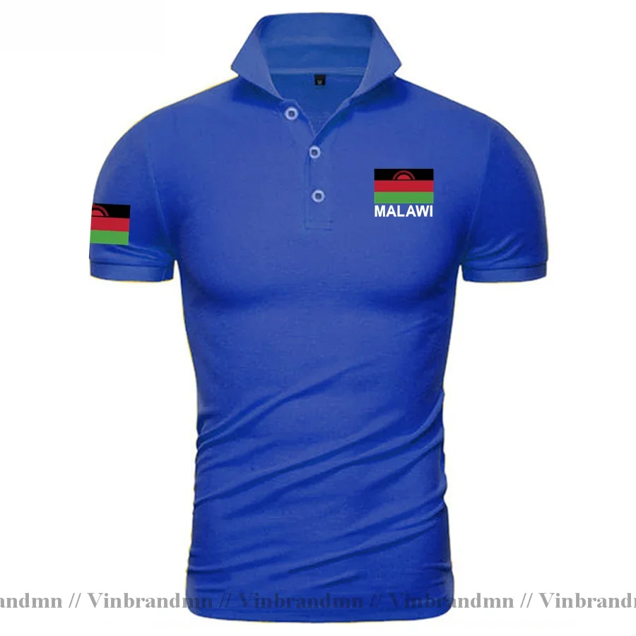 Malawi Polo Shirt New Fashion Jerseys Nation Team 100% Cotton Shirt Country Flag Design Sports Clothes Nyasaland Malawian MW MWI