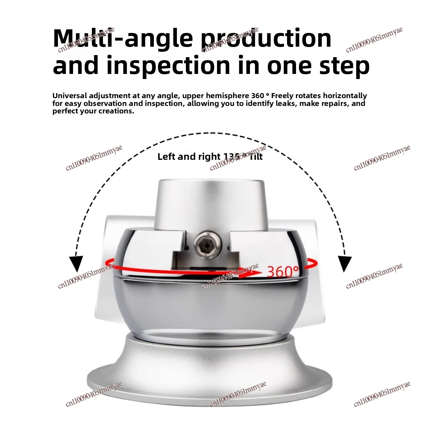 Precision universal free rotating spherical table vice modified antique inlay fixed clamping