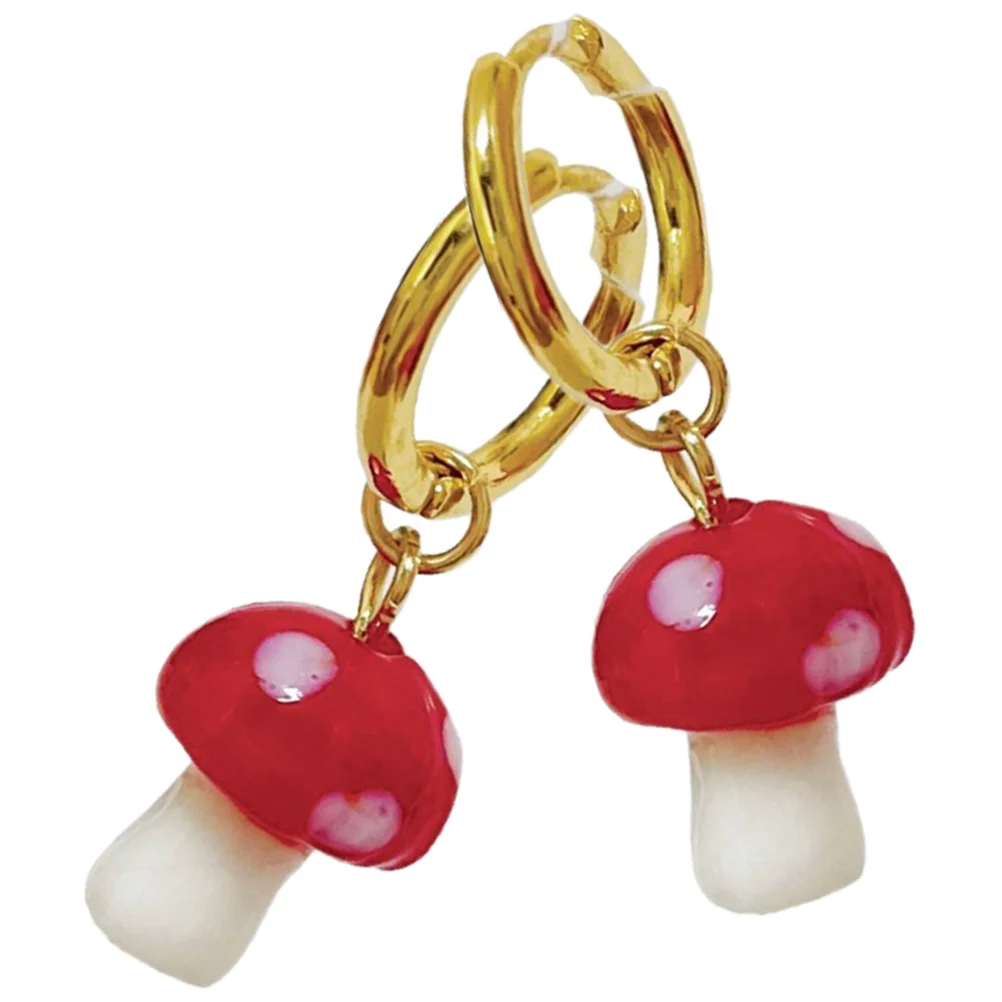 Embrace Mushroom Earrings Miss Gifts Jewelry Alloy Summer Jewlery Dangle for Girls