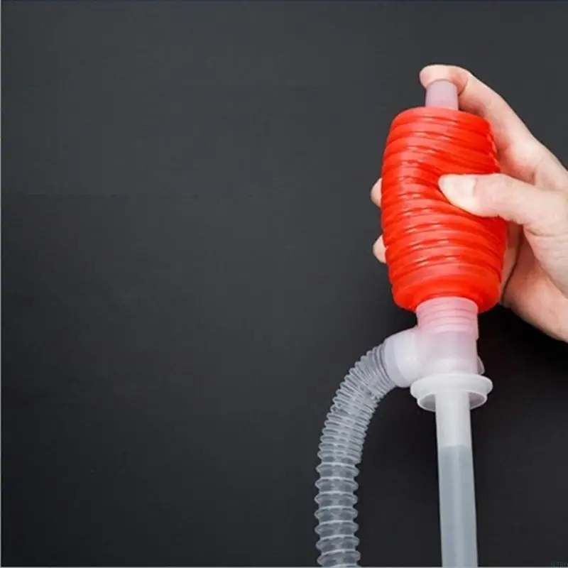 Bomba transferencia líquido manual H7BD Siphón expulsión para automóvil combustible aceite mano