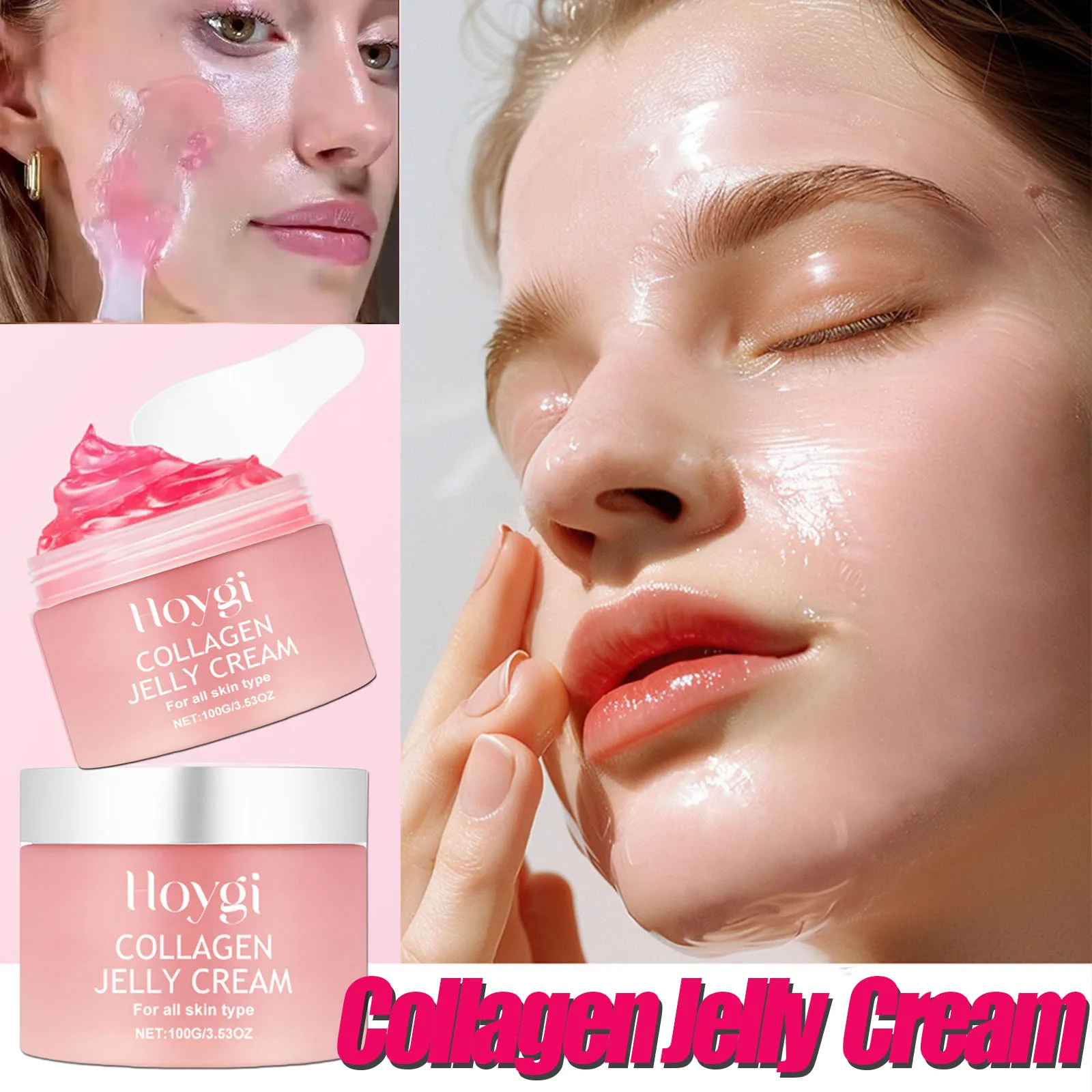 Collagen Jelly Face Cream Soft SPA Nourishing Moisturizing Shrinks Pores Remove Comedones Jelly Essences Beauty Korean Skin Care