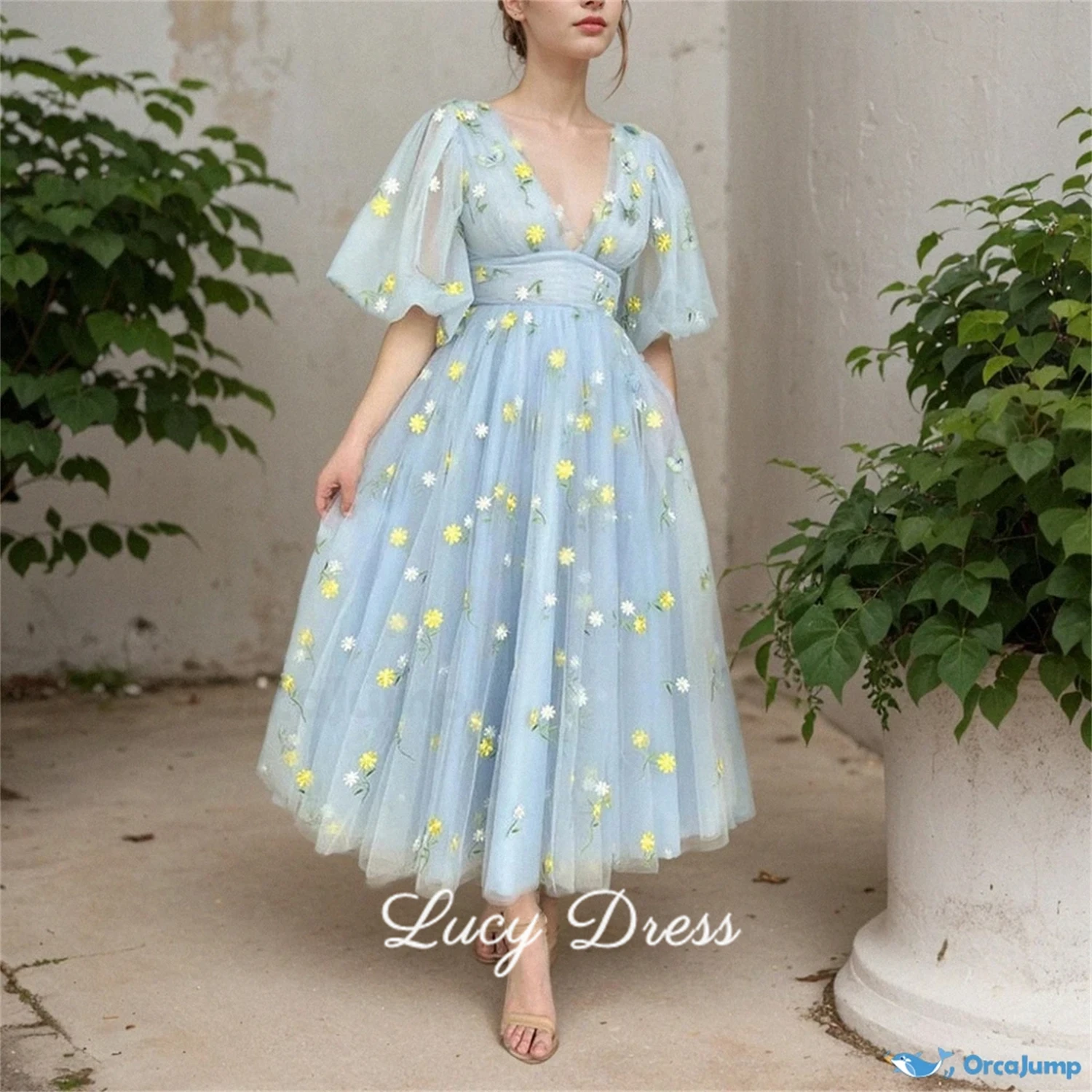 

Lucy Customized Party Dress Elegant Women's Dresses for Wedding Party Luxury Woman Evening Dress Ceremony Glitter Decoration