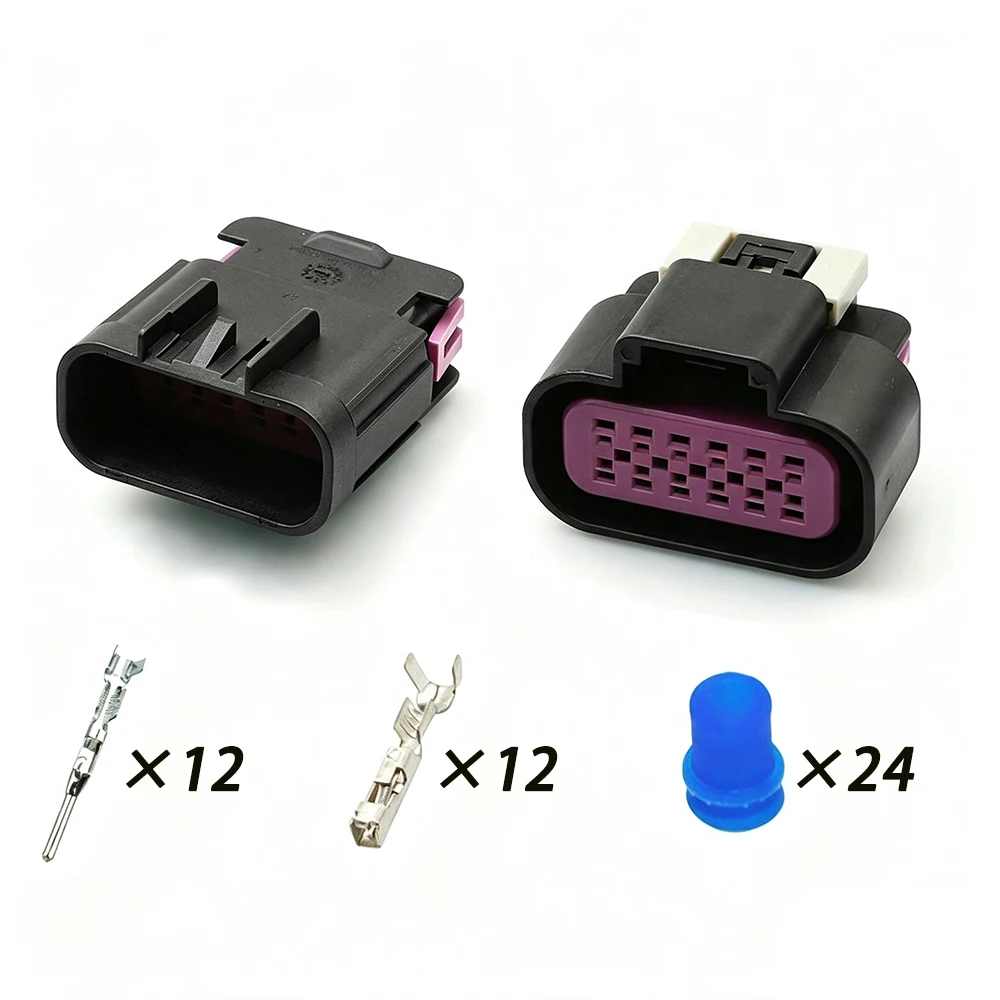 1/5/10 PCS 12 Pin Automobile Waterproof Connector Front Lamp Headlight Wire Harness Plug 15326849 15326854 For Roewe I5 MG5 MG 5