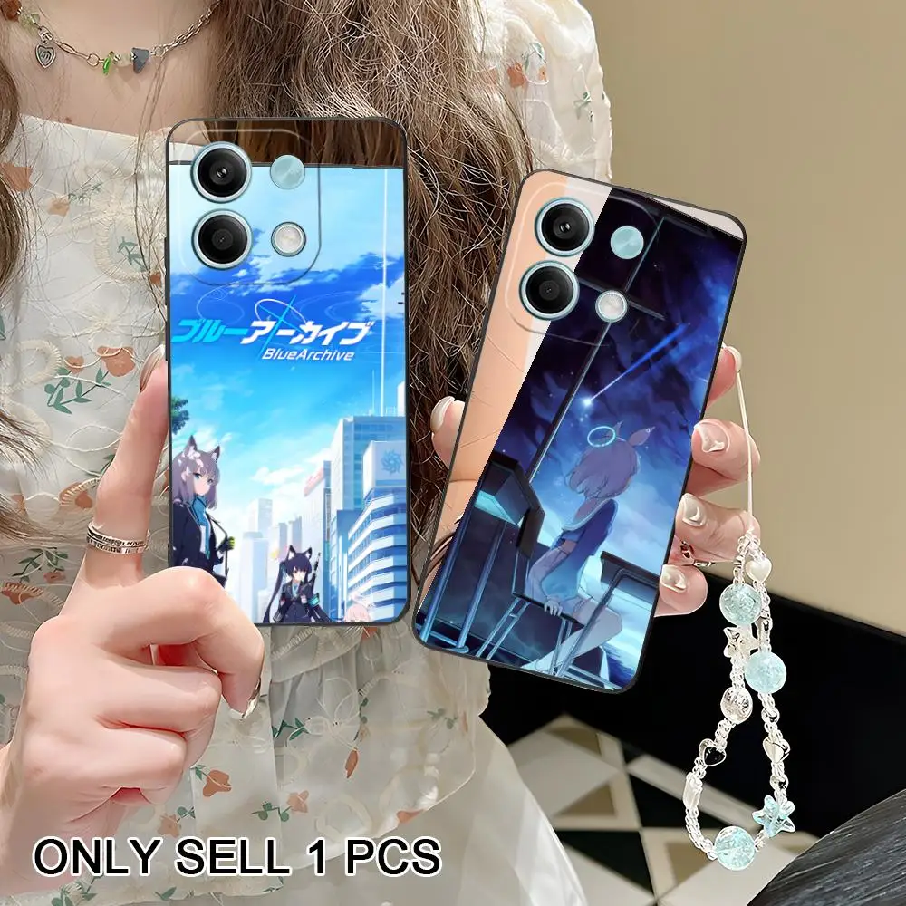 

Anime Blue Archive Phone Case for POCO F8 F7 F6 F5 F4 F3 F2 Pro GT C75 C71 C65 C61 C40 Pro Ultra Soft TPU Shockproof Cover