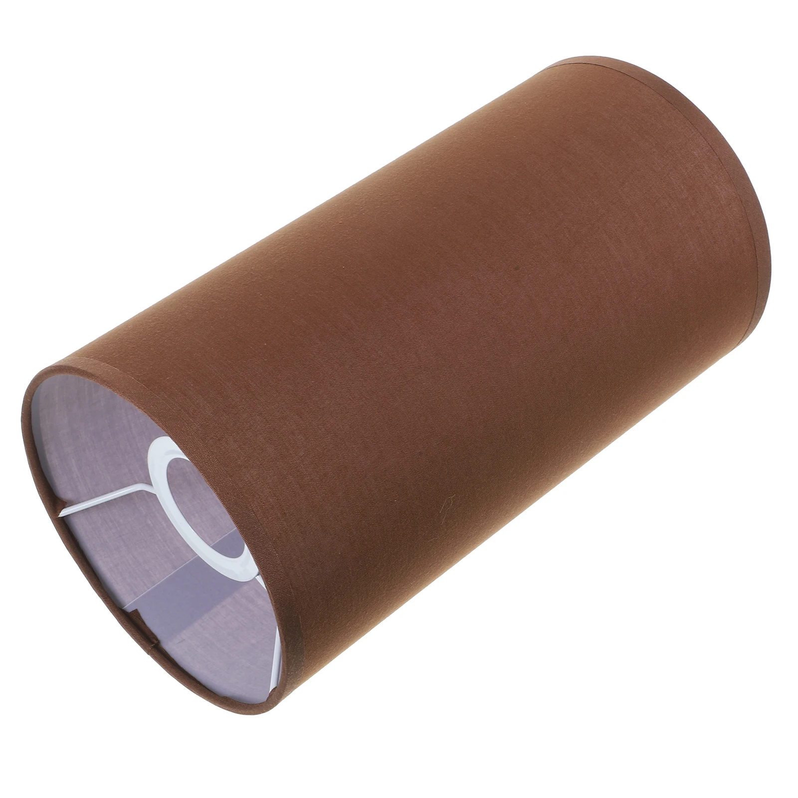 

Fabric Drum Lampshade Cylinder Design Natural Material Rustic Elegant Light Shade for Balcony Living Room