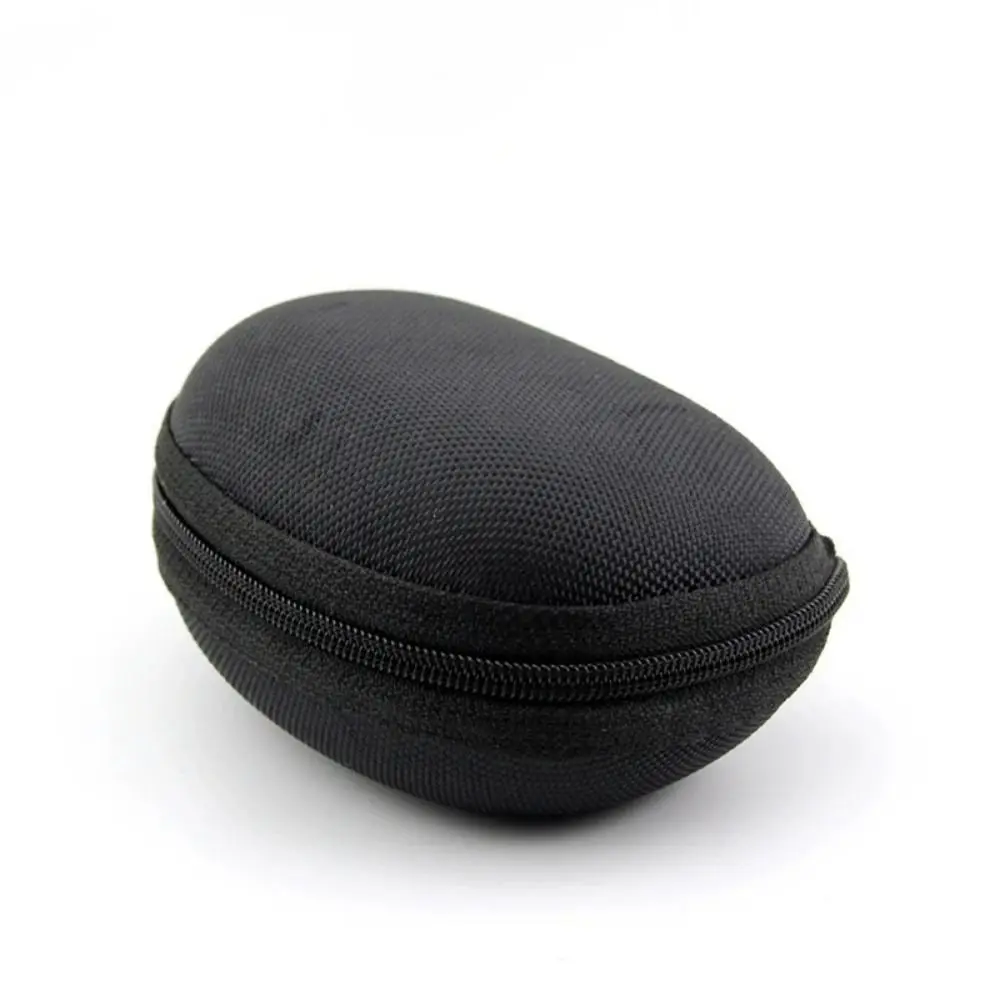 Round Folding Sunglasses Storage Box, EVE Weaving Zipper Lanyard, Estojo de óculos, Multi-Função