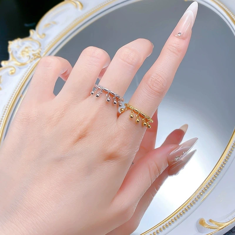S925 Silver Fashionable Basic Fringed Ring