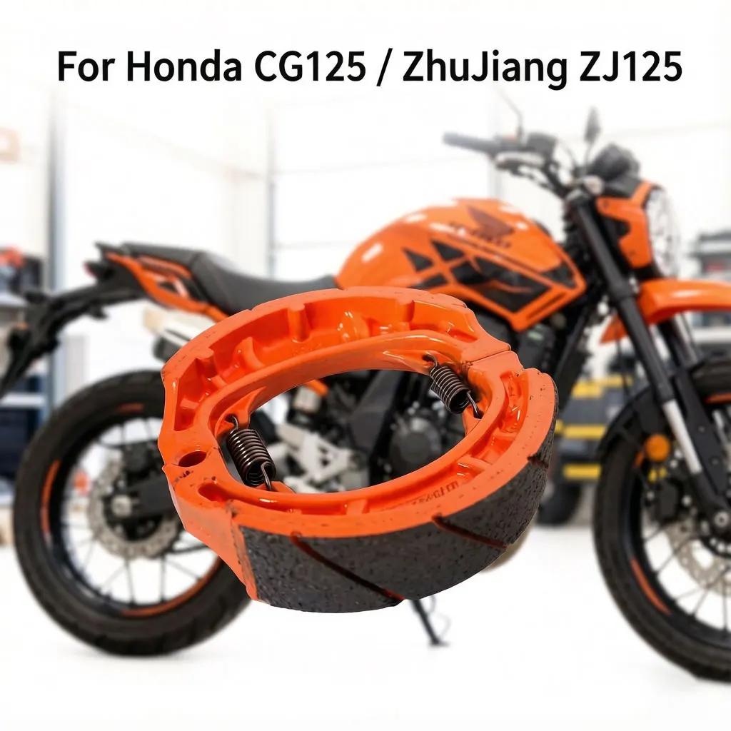 Motorcycle Brake Shoes For Honda CG125 ZJ125 Rear Front Drum Brake Pads Moped Scooter Brake Linings Spare Parts Accessories - view 4