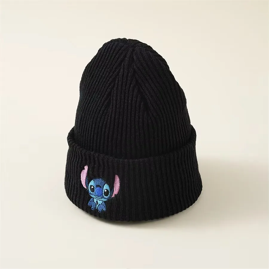 

Kawaii Stitch вязаная шапка Disney аксессуары аниме Lilo Stitch женская теплая шапка мультяшная осенне-зимняя шапка для девочек Рождественский подарок