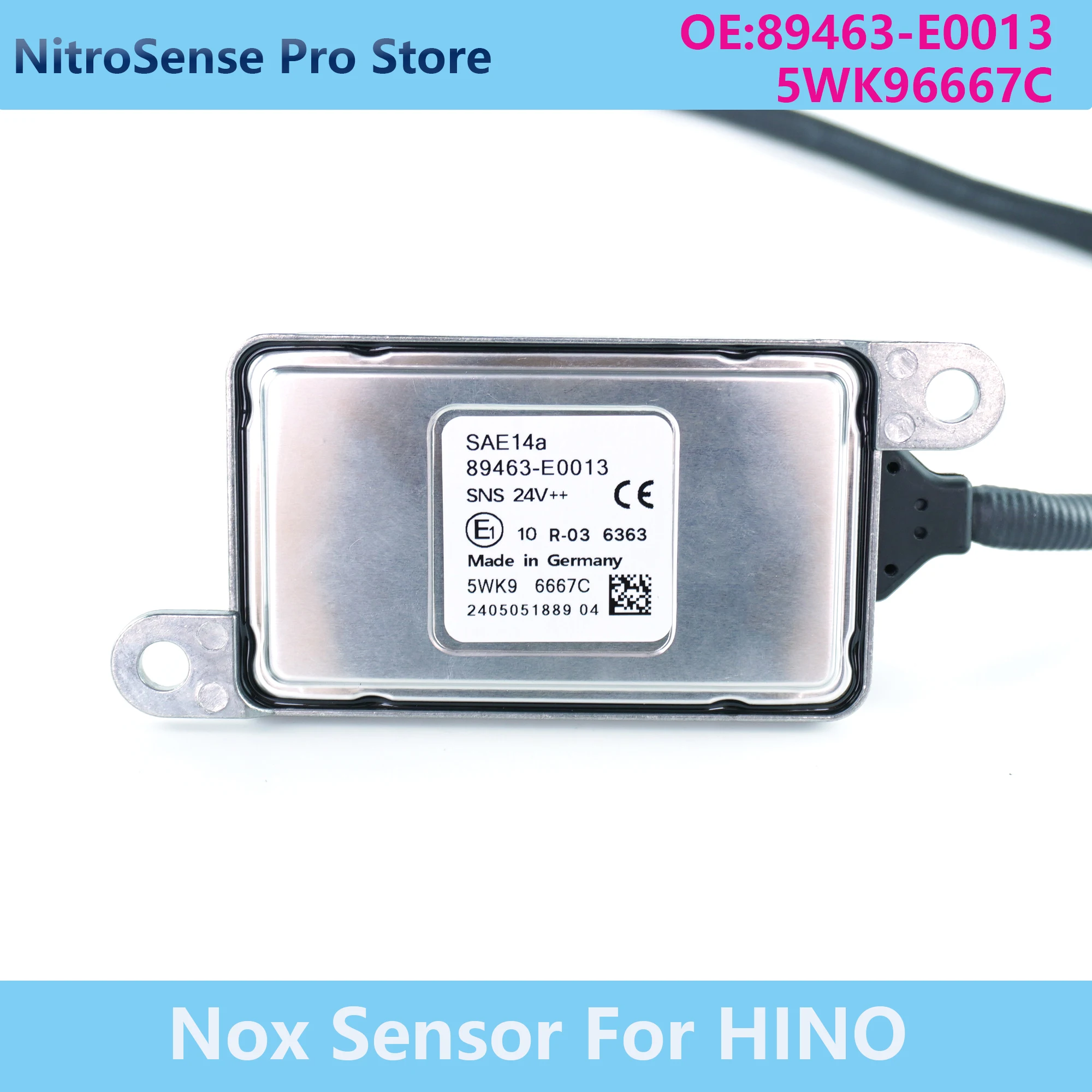 

5WK96667C 5WK9 6667C 89463-E0013 New Nitrogen Oxide Sensor For Hino Diesel Truck SNS 24V 89463E0013 89463 E0013 Nox Sensor