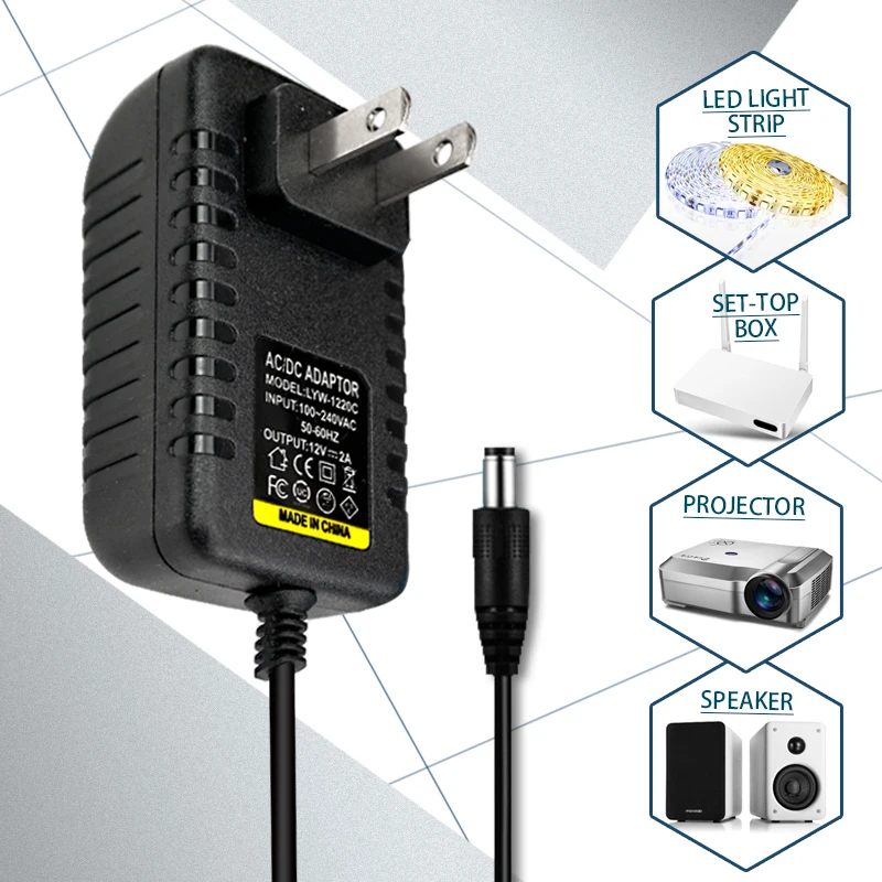 Imagem -06 - Led Driver para Led Strip Fonte de Alimentação Transformador Completo ac 110v 220 v dc 12 v 1a 2a 3a 5a 6a