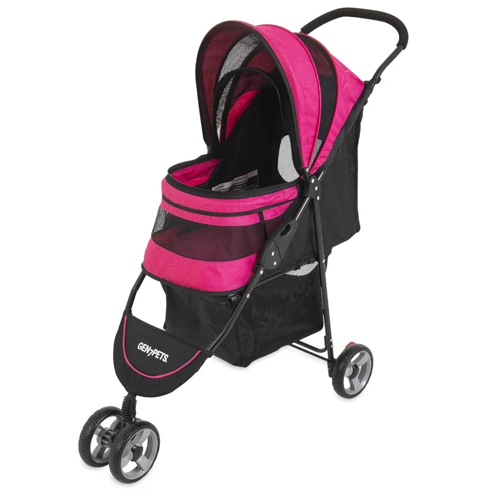 Gen7Pets-cochecito para perro Regal Plus, carrito para mascotas, Raspberry sorbete, rosa, 1 Cuenta