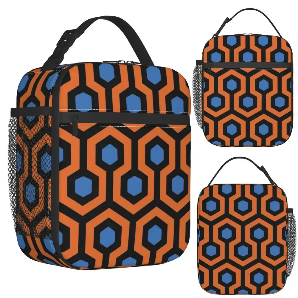 Overlook Hotel Carpet From The Shining PurpleGreen Insulated Lunch Bag for Kids School Cooler Thermal Food Box Tote Lunch Boxes