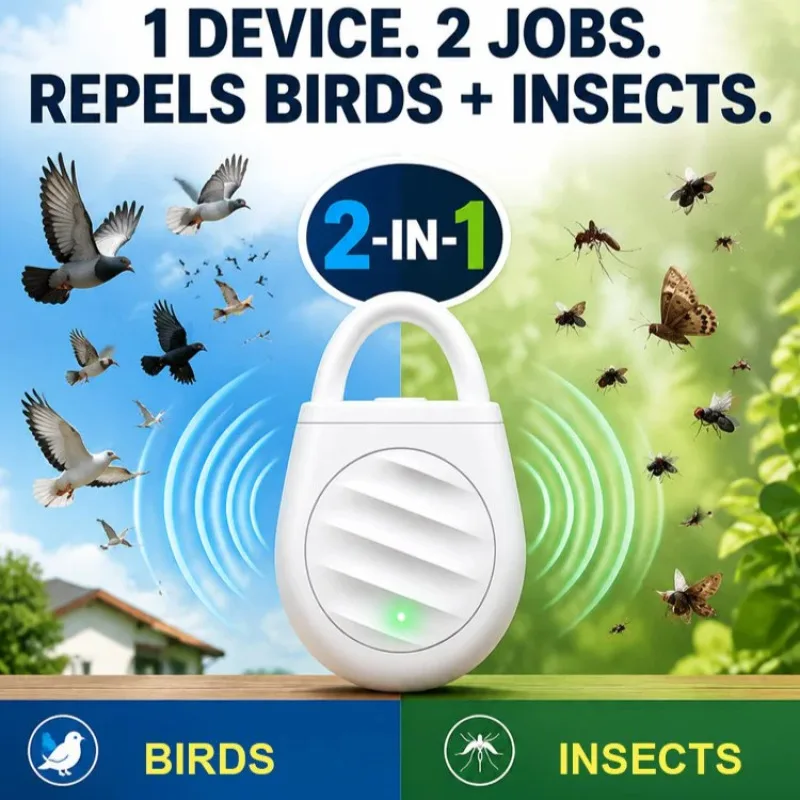 Ultrasonic Electronic Mosquito Repellent Outdoor Camping Rechargeable Anti-Mosquito Parasite Protection Tools For People Cat