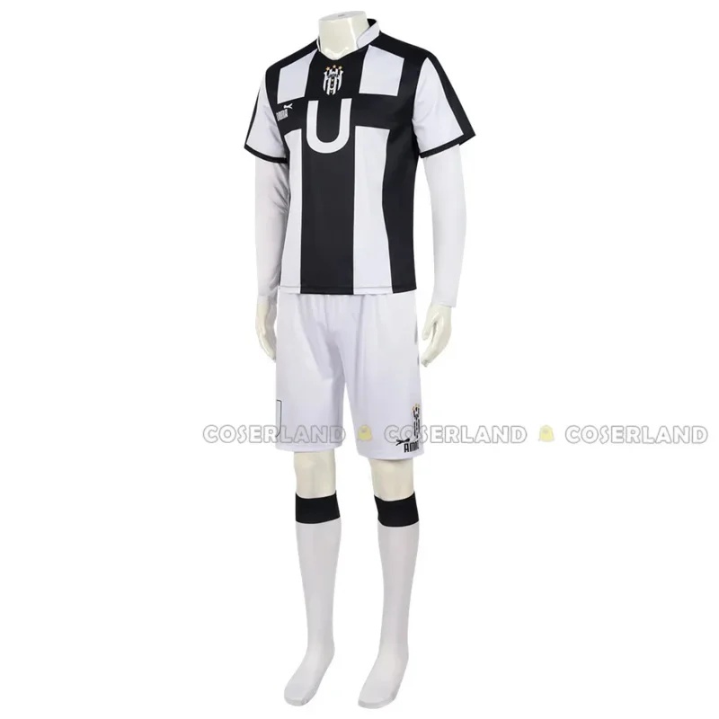 IN MAGAZZINO Shoei Baro Costume Cosplay Parrucca Anime Blue Lock Parrucca Italia Ubers Uniforme No.13 Maglia da calcio King Villains Abbigliamento sportivo