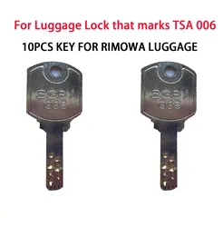 TSA006 Key, TSA006 Master Luggage Lock Keys Compatible with Luggage Suitcase Password Locks Copper, Pack of 10