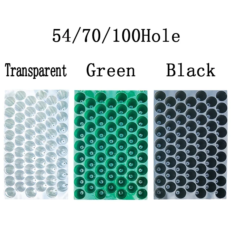 Germination Plant Flower Pots Nursery Grow Box Propagation 1pc 54/70/100 Holes Plastic Cells Seedling Starter Tray Seed