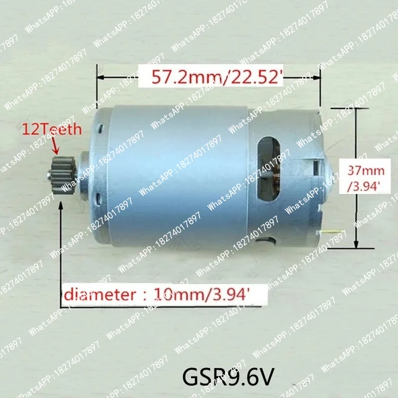 High-quality! 12 Teeth Replacement DC Motor 9.6V For Cordless Drill Driver Electric hammer drill GSR9.6V