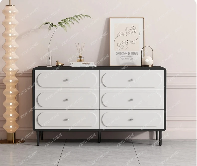 Modern Six-bucket Cabinet Master Bedroom Bedside Cabinet Simple Wall Storage Eight-bucket Cabinet