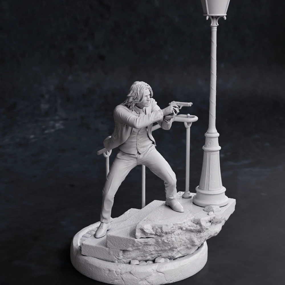 Kit de modèle en résine Chase Kill Man, poupée d'impression 3d, Kits de statues de figurines en résine non assemblées, jouet non peint, ensemble de jeu Gk, 1/24