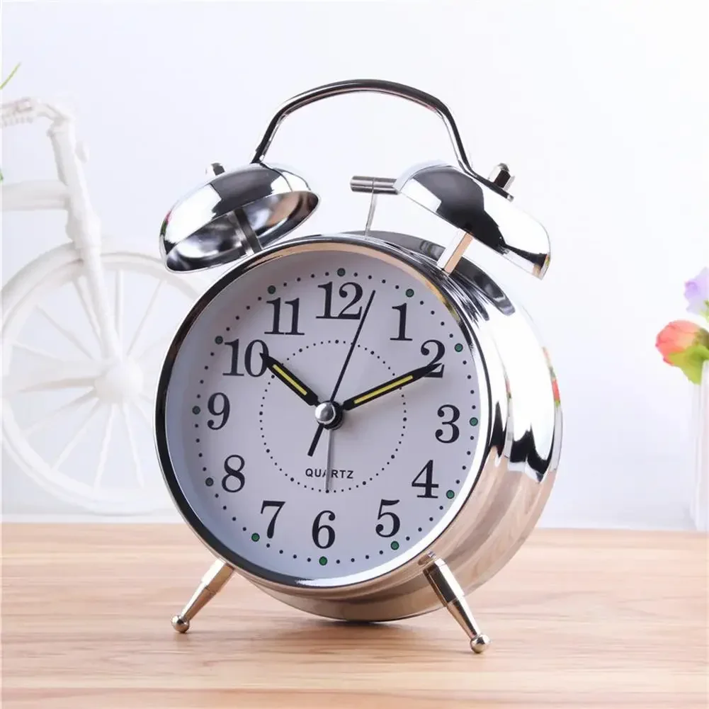 

Ring Clock Alarm Clock High Quality Hot Sale Metal Classic Durable Electroplated New Retro 100% Original 4 Inch