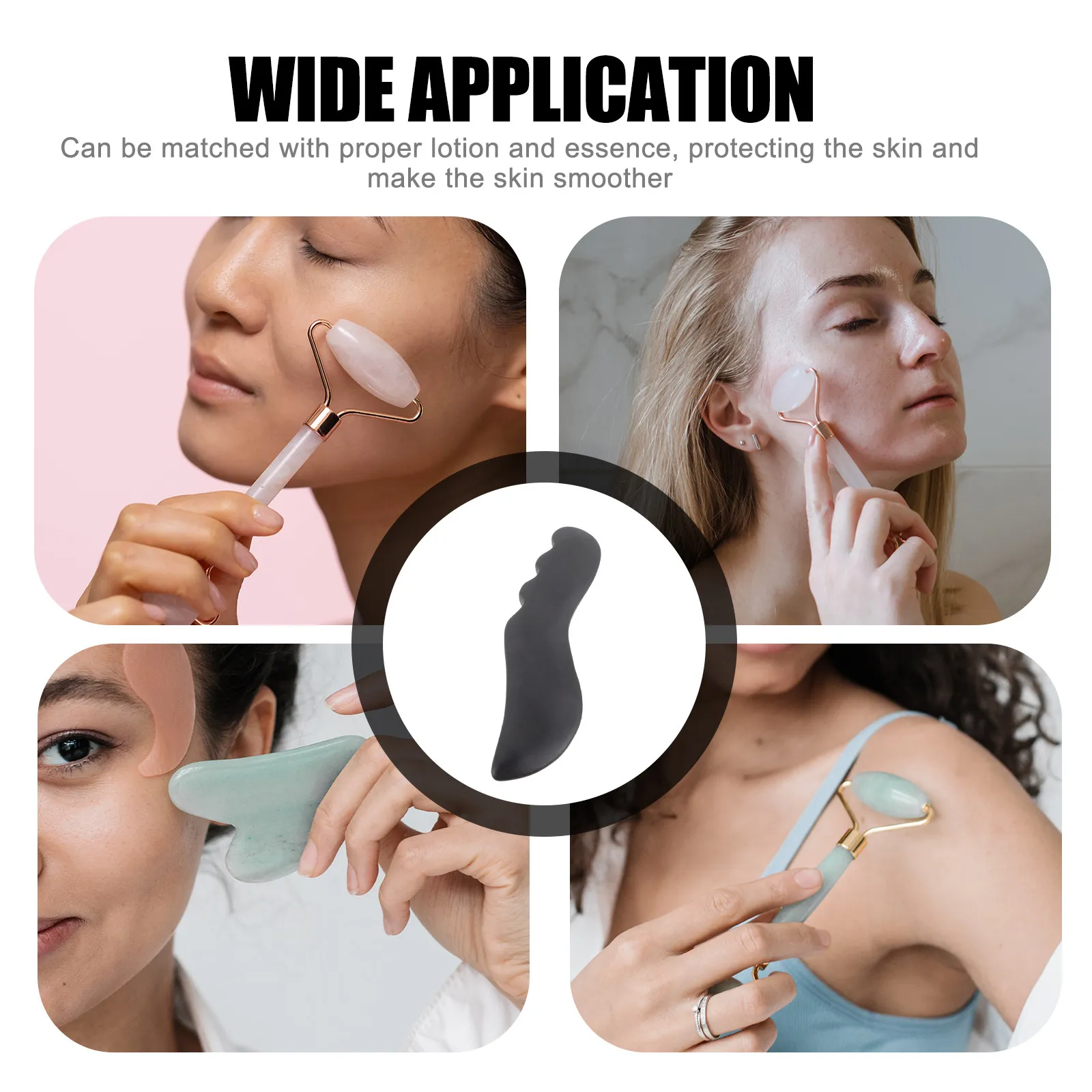 

Массажер для лица: гладкая массажная доска-скребок для улучшения здоровья кожи, расслабления и улучшения кровообращения