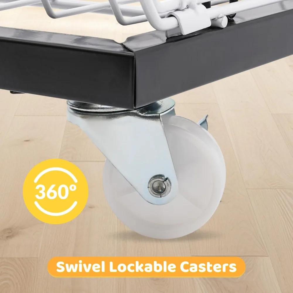 Retail Display Rack 5-Tier Market Merchandise Display Shelf Fruit Storage Shelf Vegetable Snack Basket Retail Store Supplies wit