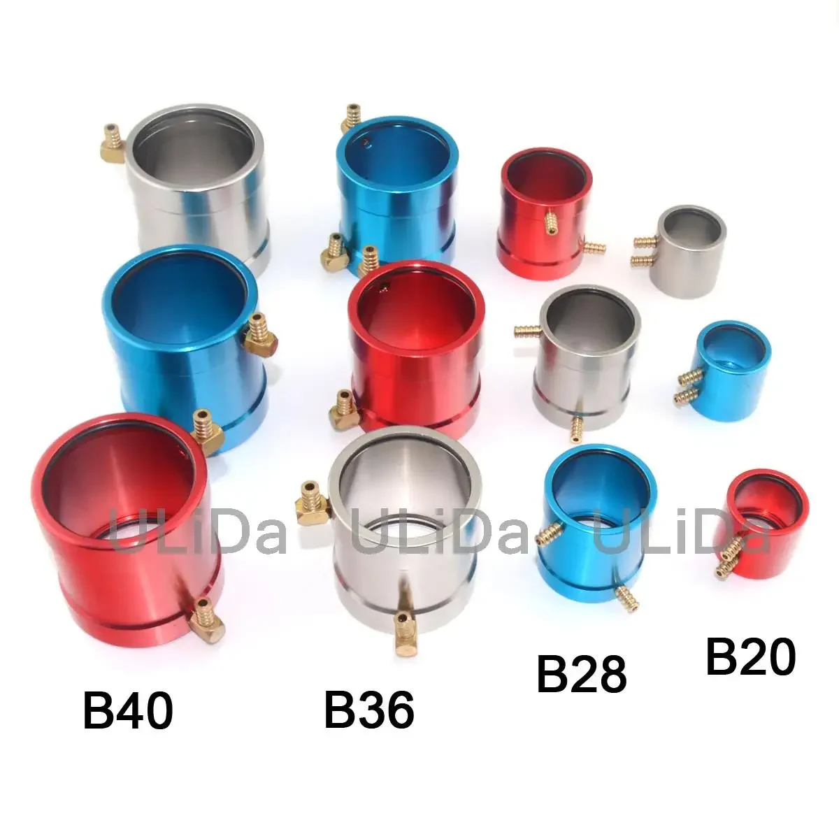 CNC Excellent Quality Aluminum Marine Motor Water Cooling Jacket for RC Boats ID 20/28/36/40mm Brushless Motor 3 colors