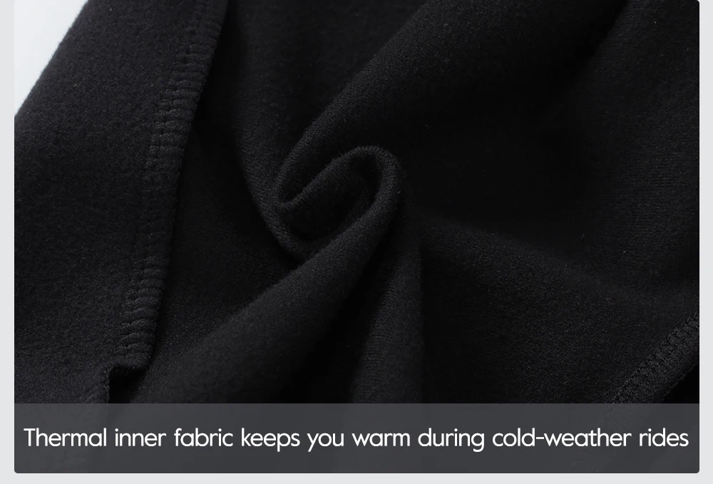 RION Fahrradhose für Herren und Damen, Winter-Thermo-Fahrradhose, MTB-Tights, gepolsterte Rennrad-Trägerhose, spritzwassergeschützt, winddicht, 7H 8H – Detail 14
