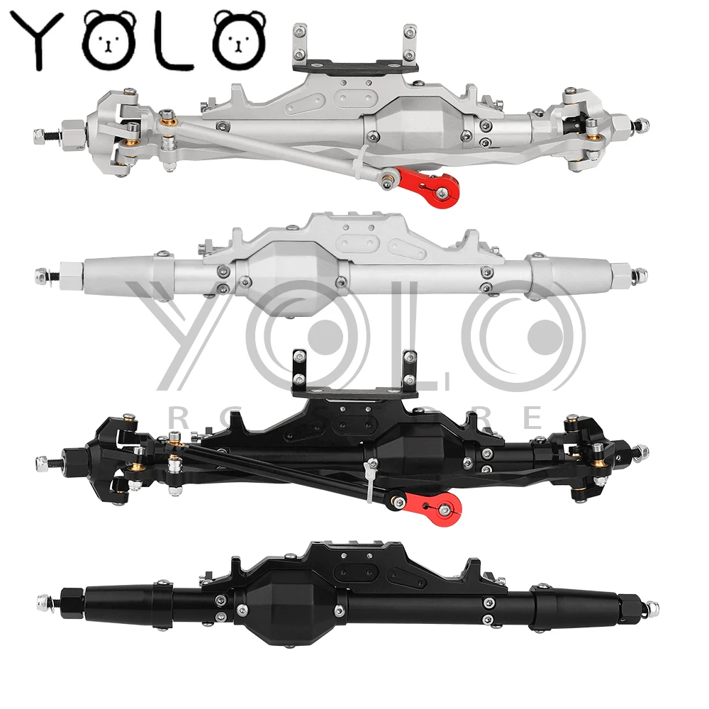 

CNC Diamond-Shaped Aluminum Complete Front and Rear Axle for 1/10 RC Crawler Rock Racer Axial Wraith 90018 RR10 Upgrade Parts