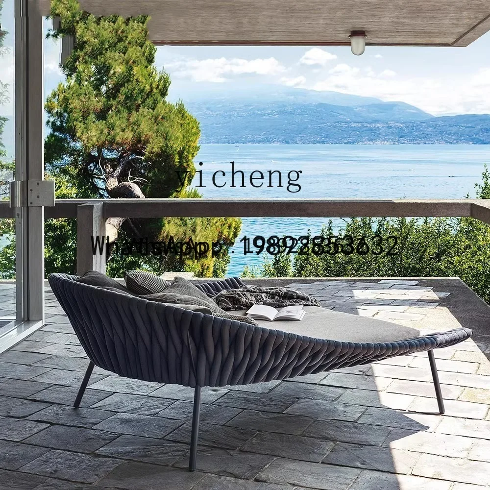 CB1 Nordic Outdoor Rattan Woven Lounger Creative Courtyard …