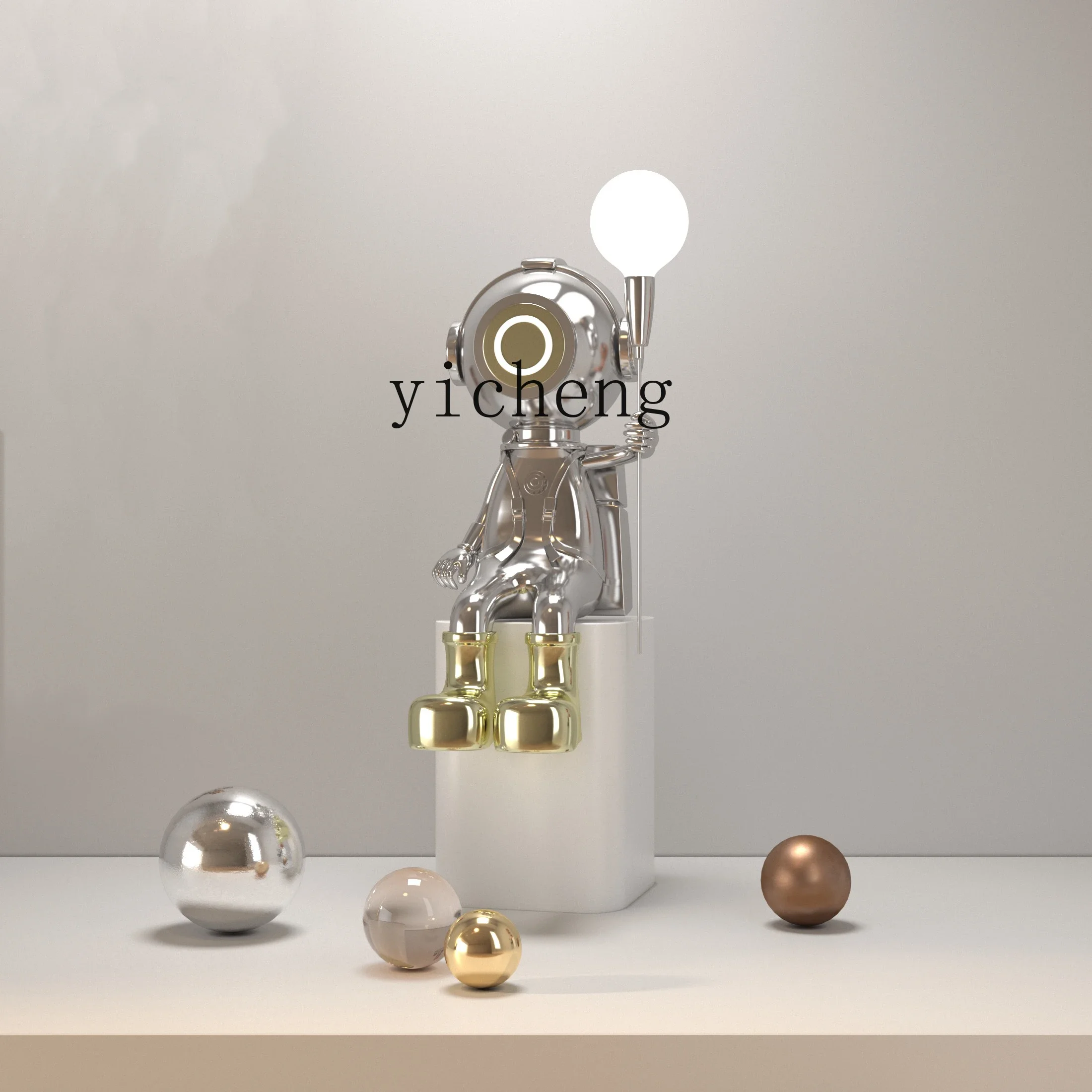 HYS cartoon floor ornament hotel shopping mall living room creative character sculpture decoration home decoration accessories