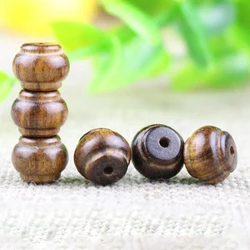 50pcs/Lot Natural Black Rosewood Loose Beads Lantern/Bamboo/Round Shape Wooden Beads Bracelets Necklace Spacer DIY Jewelry Craft