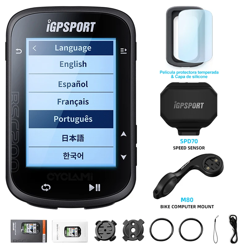 Wireless Bicycle Computer GPS IGPSPORT BSC200 BSC 200 Bike Speedometer Cycling Odometer 2.5in ANT+ APP Sync Slope Altitude image 3
