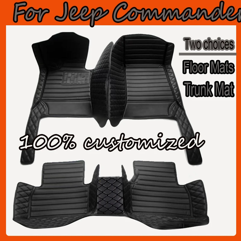

Автомобильные коврики для Jeep Commander XK 2006 ~ 2010 7-местный ковер с защитой от грязи, кожаный коврик, детали интерьера, автомобильные аксессуары 2007