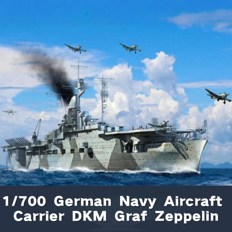 

TRUMPETER 1/700 German Navy Aircraft Carrier DKM Graf Zeppelin Plastic Assembly Puzzle Model