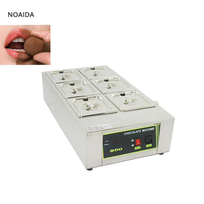 Stainless Steel Commercial Electric Digital 6 Pot 12L Chocolate Melter