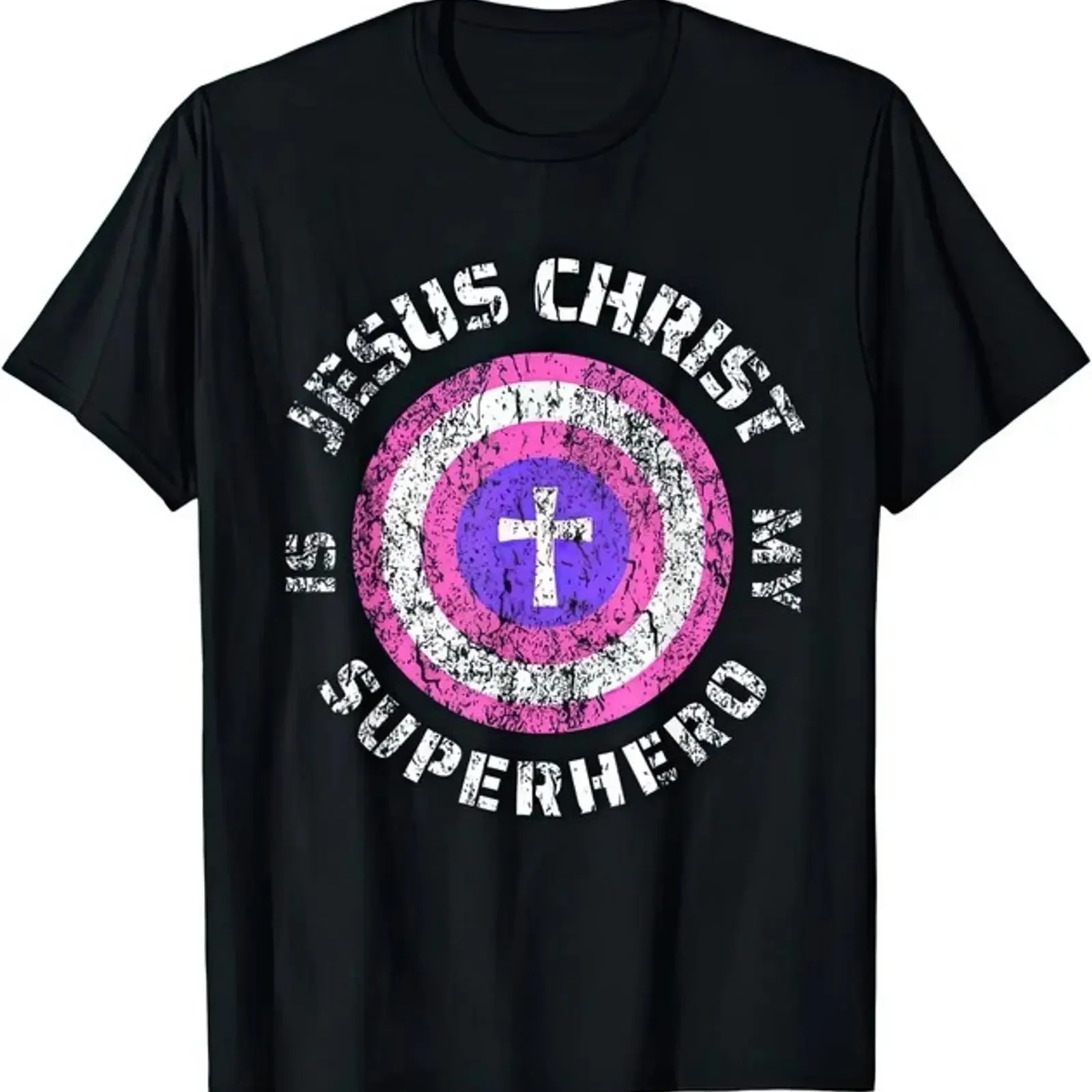 Jesus Christus ist mein Superheld Kinder Kleinkind Mädchen christlicher Glaube T Shirt vintage Washed Unisex Versatile