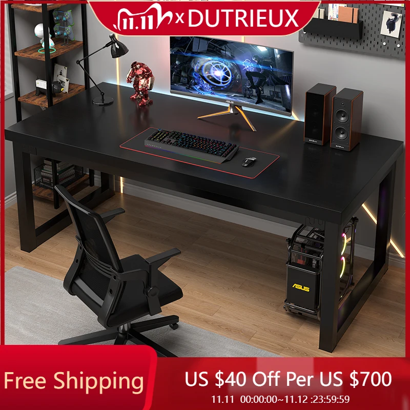 

Computer Organizers Desk Double Simple Modern Students Lounge Trendy Tables Living Room Accessories Escritorios Furniture