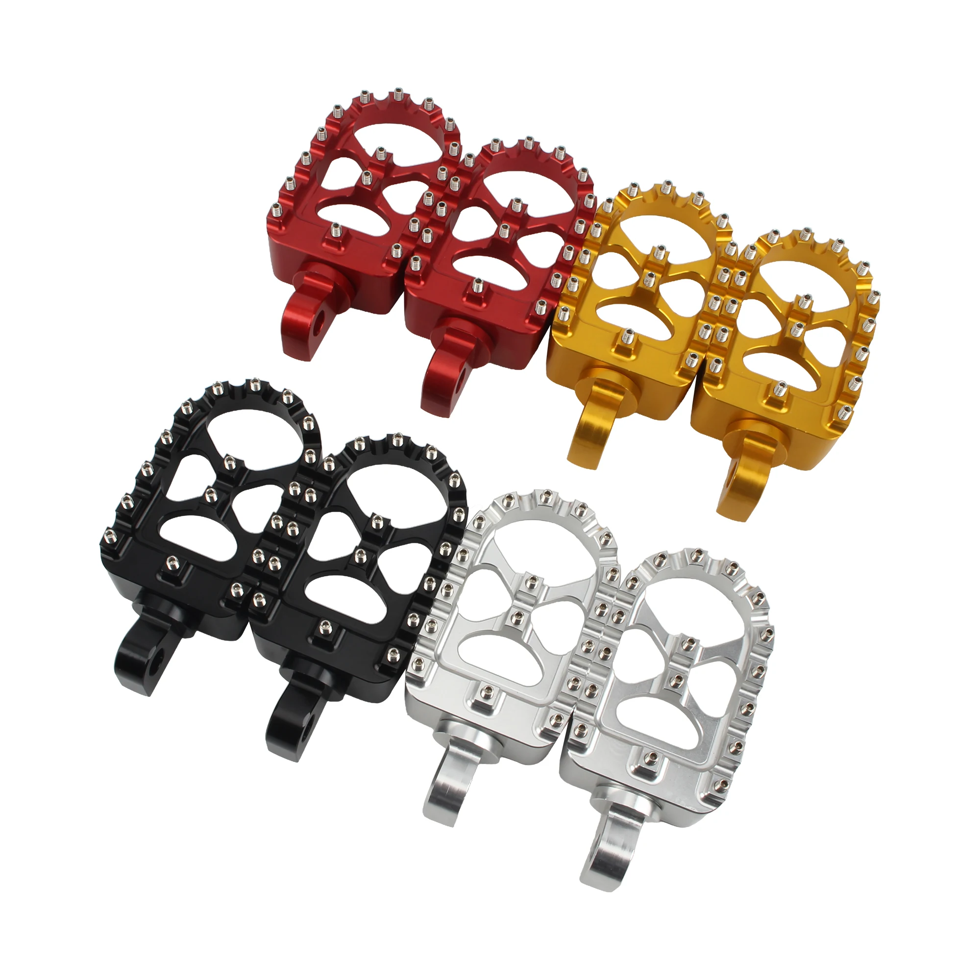 

Motorcycle Wide Foot Pegs 360° Rotating Front Footpegs For Harley Dyna Fat Bob Softail Sportster Street Bob Motocross Foot Pegs