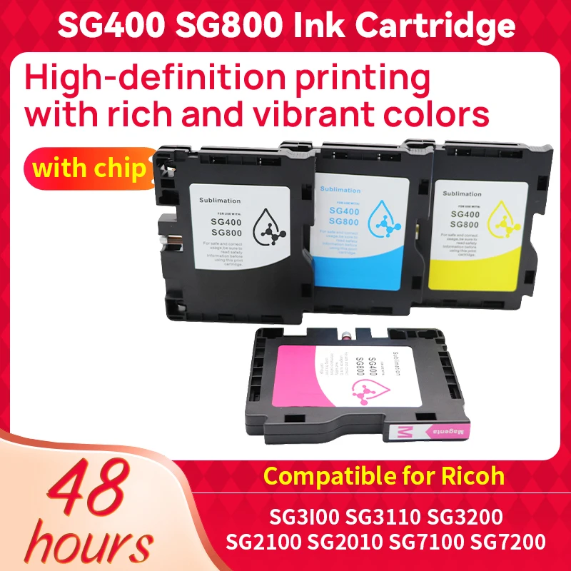 SG400 SG800 Heat transfer sublimation ink cartridges for Sawgrass Ricoh SG3100 3100SNW SG3100 SG2100 SG2010L SG3110 Printer