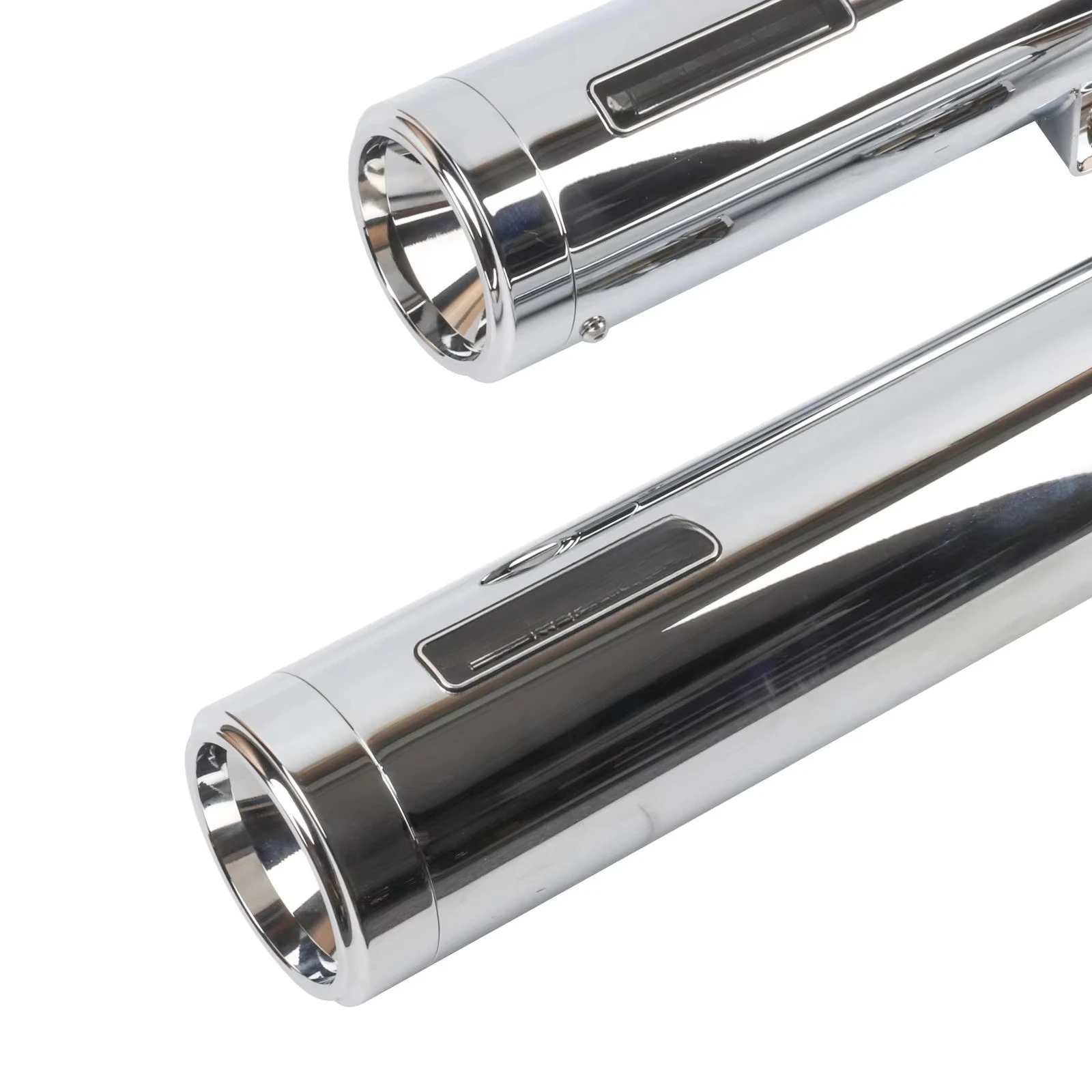 17-24 Indian Scout Motorcycle Long Slip on Exhaust Muffler Stainless Steel Chrome Deep Voice Exhaust with 1 Year Guarantee