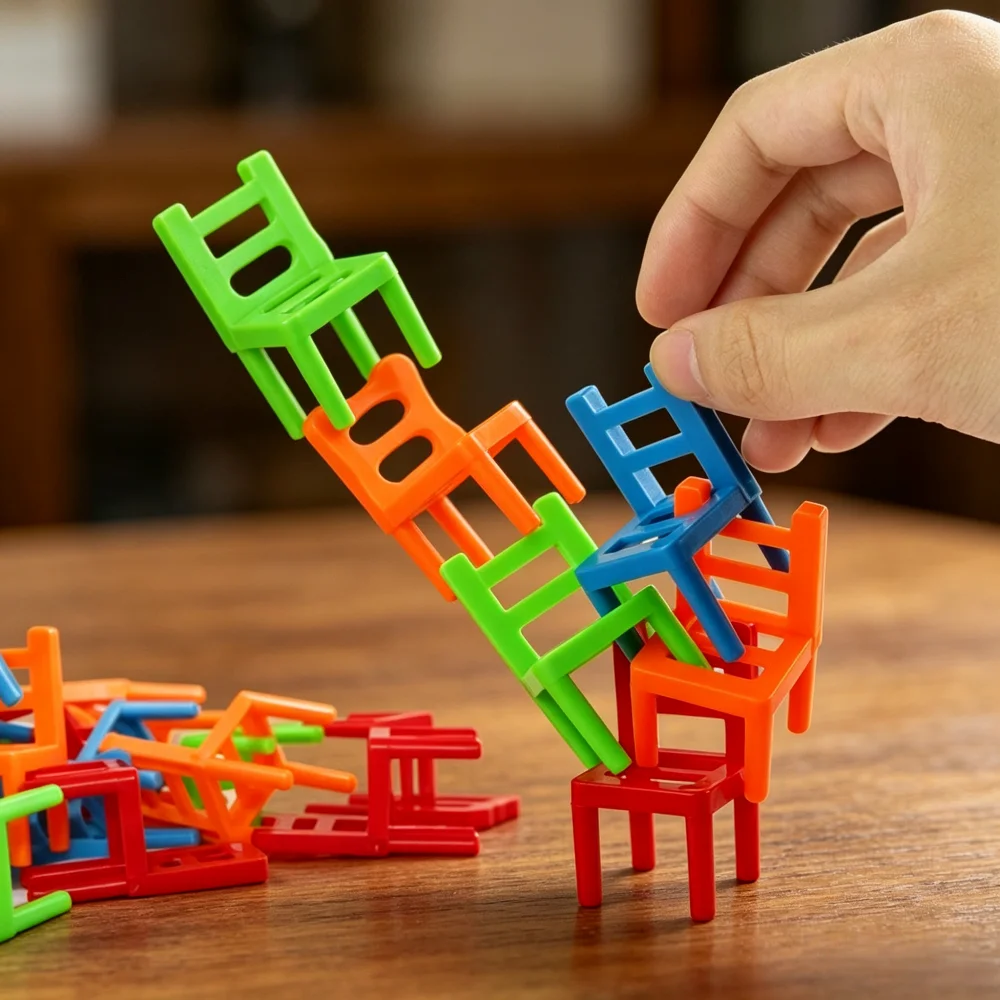 24pcs Stack Chair Balance Challenge | Perfect Birthday Party Game Gift