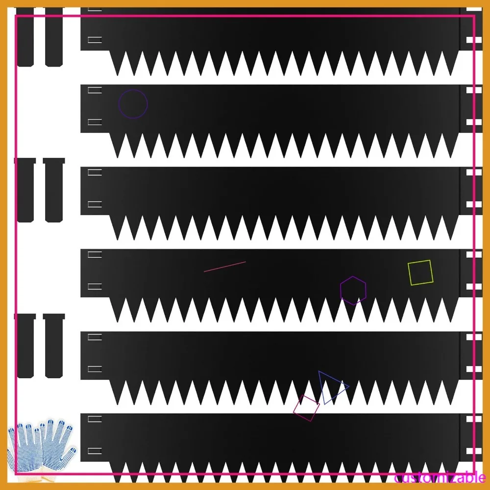 

12-дюймовый оцинкованный стальной бордюр для ландшафтного дизайна, 20-футовая металлическая садовая ограда с клипсами - устойчивая к ржавчине окантовка для газона (черный)